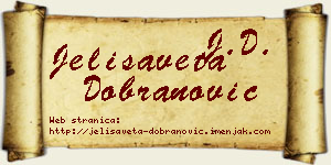 Jelisaveta Dobranović vizit kartica